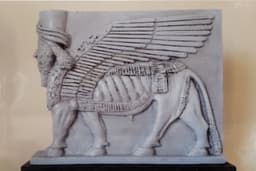 Golossal winged human (king Sargon at Khorsabad)