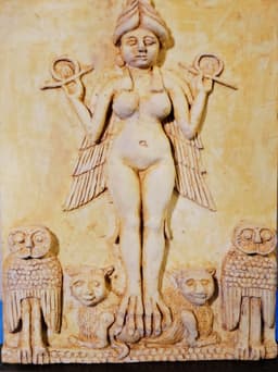 Ishtar - Inanna, God of the Night, Nuded and Winged